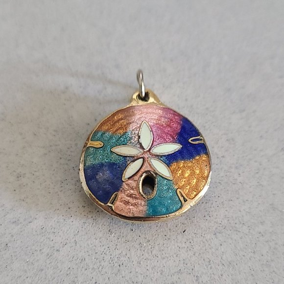 Rainbow Sand Dollar Pendant - Picture 2 of 6